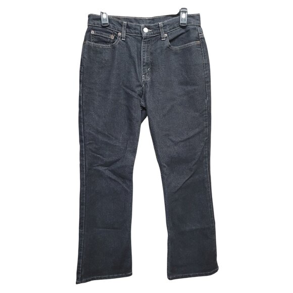 Levi’s Nouveau Bootcut Black 515 Cut Stretch Jeans Low Rise Womens Size 10 Mis M - Picture 1 of 16